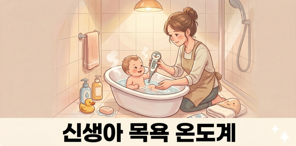 신생아 목욕 온도계