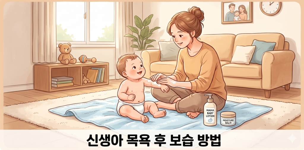 신생아 목욕 후 보습 방법