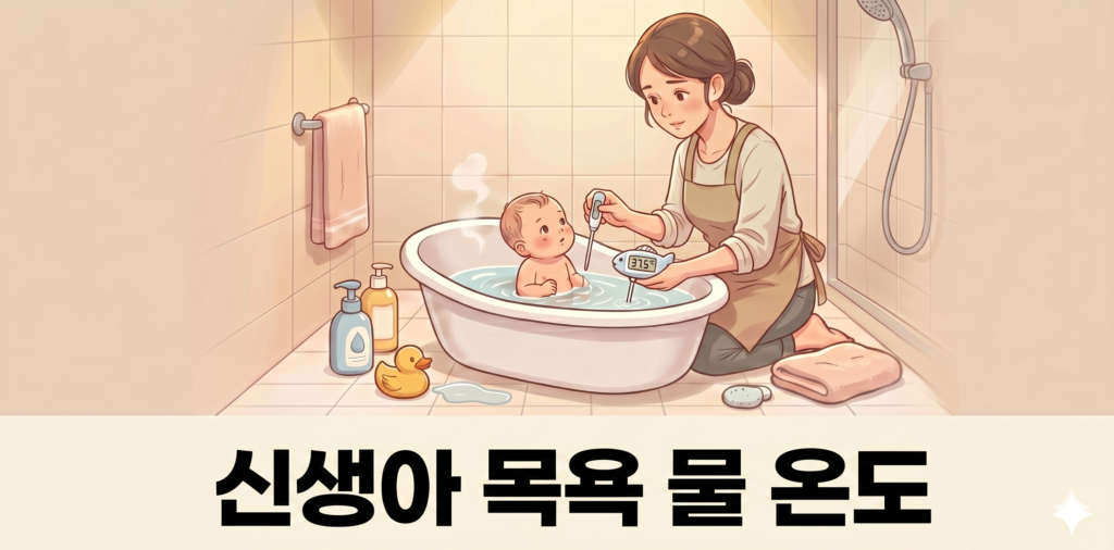 썸네일 신생아 목욕 물 온도