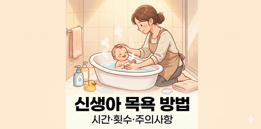 썸네일 신생아 목욕 방법