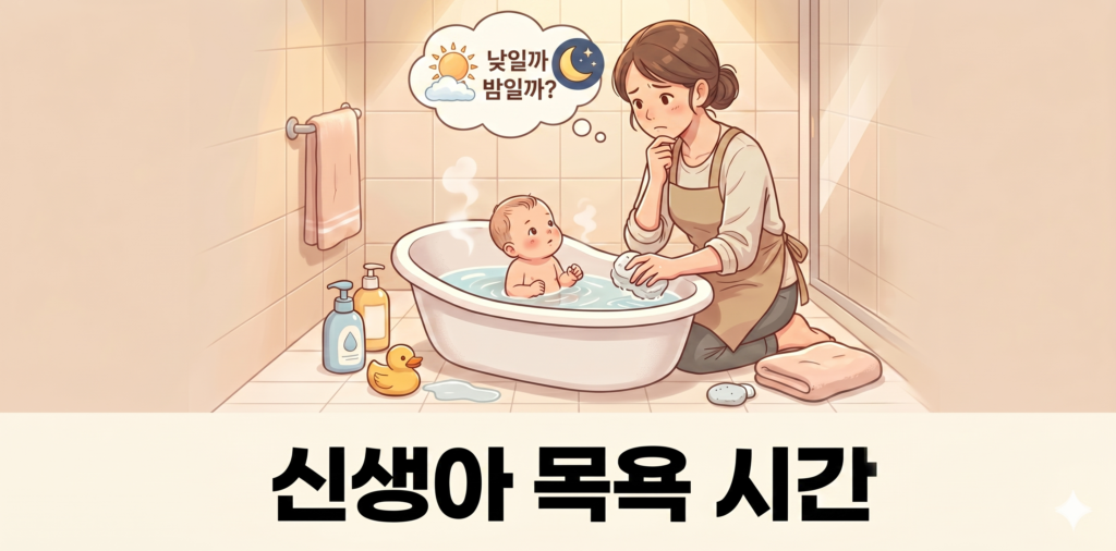 썸네일 신생아 목욕 시간
