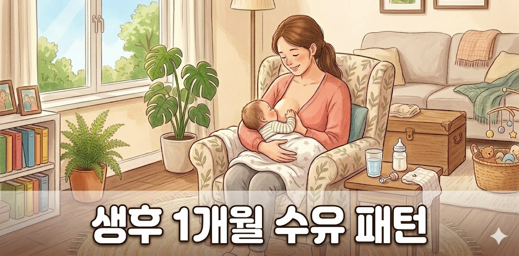생후 1개월 수유 패턴: 신생아가 자주 먹는 이유와 정상 기준 썸네일 생후 1개월 수유