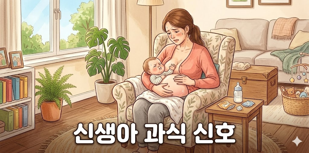 신생아 과식 신호와 주의사항: 너무 많이 먹었을 때 나타나는 증상과 대처법 썸네일 신생아 과식 신호