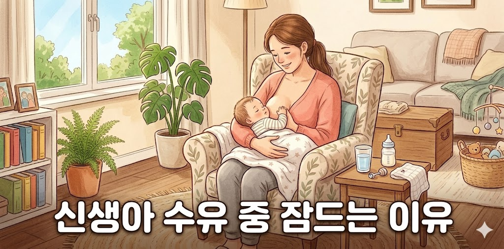 신생아 수유 중 잠드는 이유와 해결 방법: 먹다 자는 이유 5가지와 깨우는 방법 썸네일 신생아 수유 중 잠