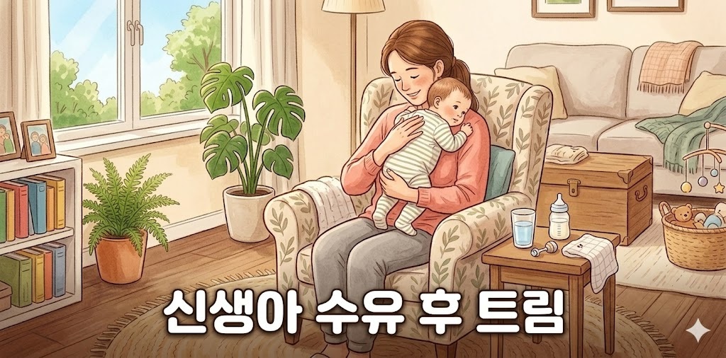 썸네일 신생아 수유 후 트림