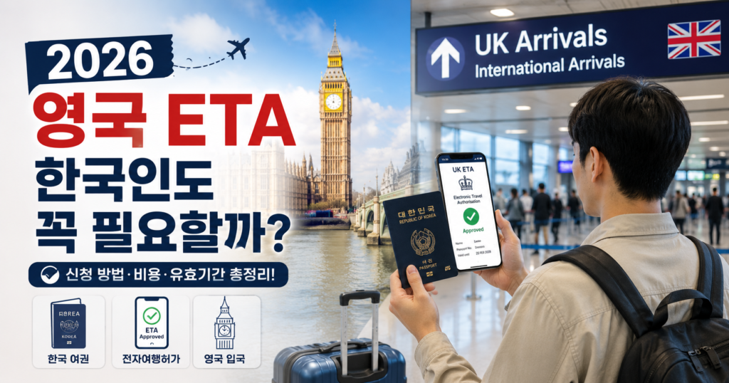 2026 영국 ETA 한국인 여행 입국 준비