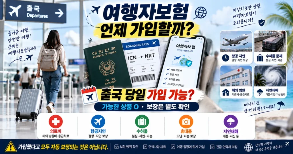가입시점과 약관 확인법